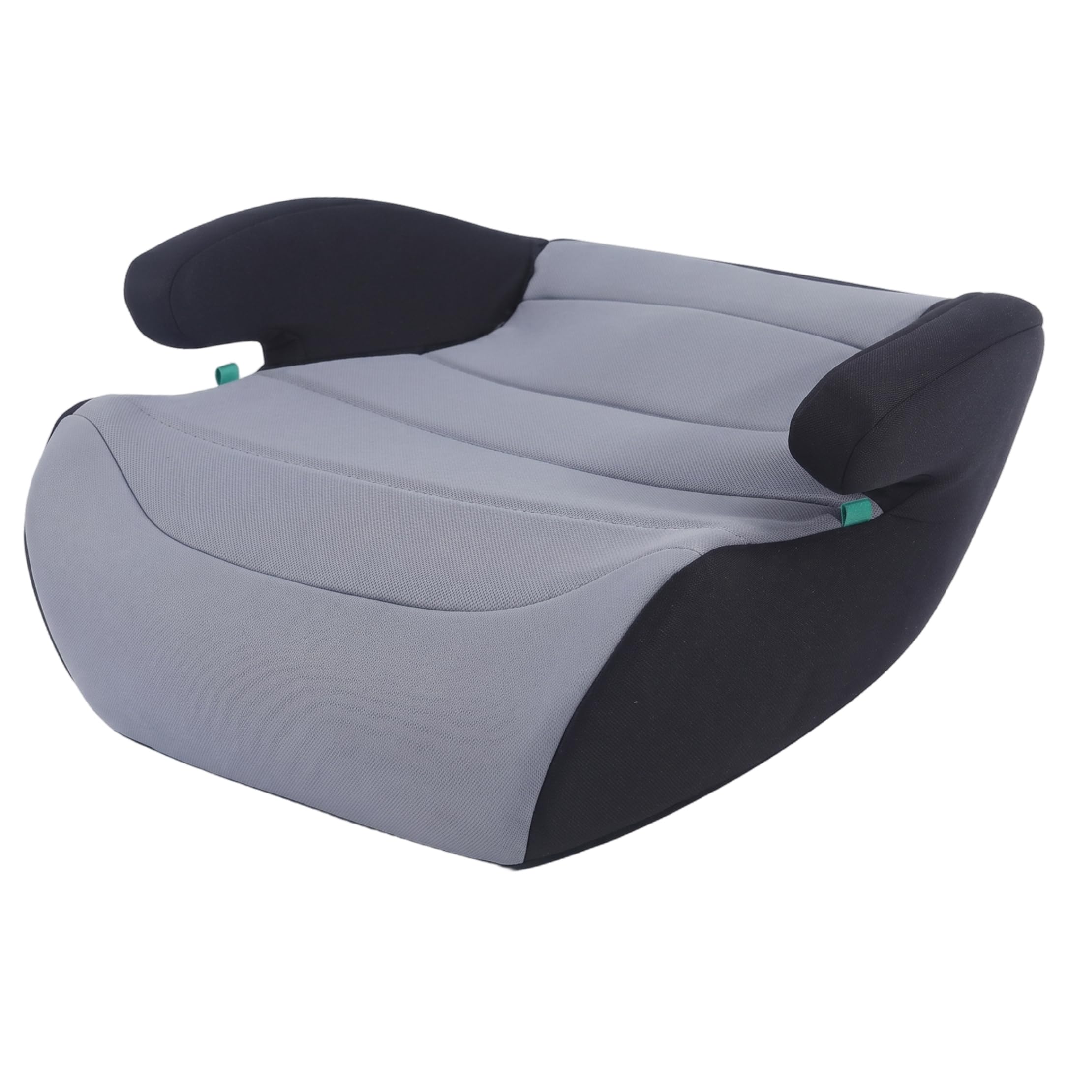 Seggiolino auto per bambini, seggiolino auto ergonomico senza schienale portatile per bambini adatto alla maggior parte dei veicoli, 15x14x7 pollici, grigio