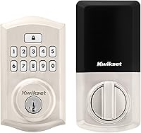 Kwikset SmartCode 260 Keyless Keypad Deadbolt with Auto-Lock, 50 User Codes & Grade 2 Security - Satin Nickel