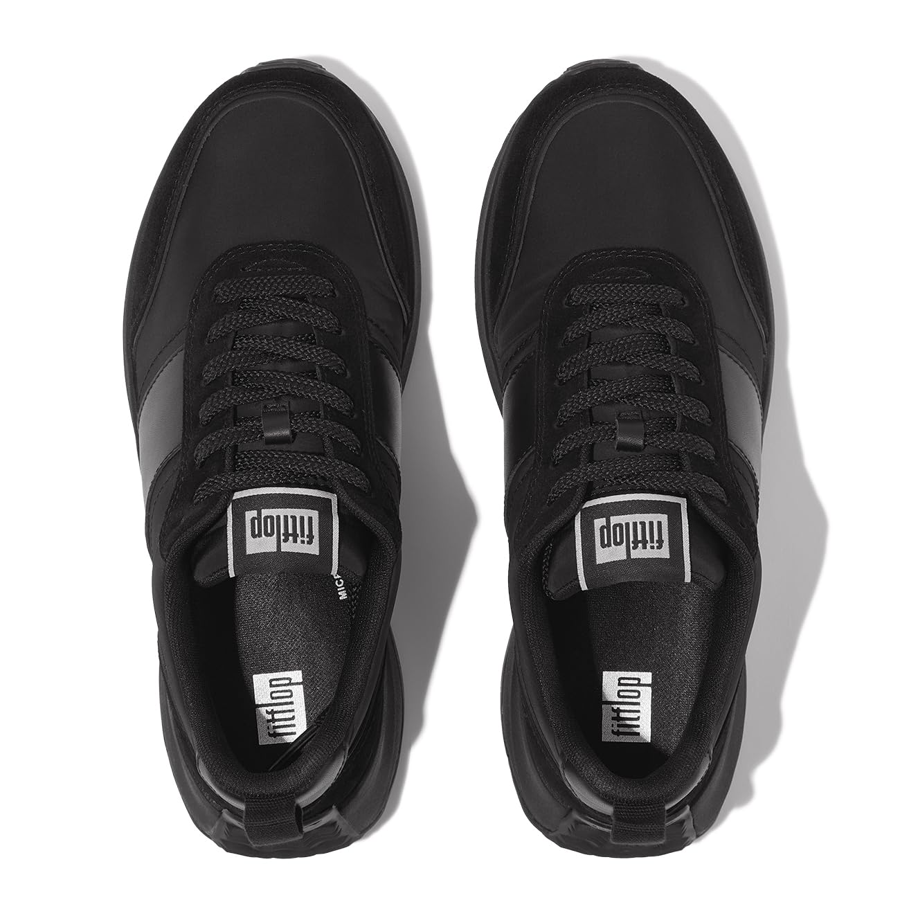 Fitflop Zapatillas de Piel F-Mode Flow Negro
