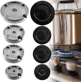 Universal Burner Crown Flame Cap Kit 55mm-100mm Oven Cooker Hob Gas for CDA,Flame Burner Cap Crown Fits All Between Sizes