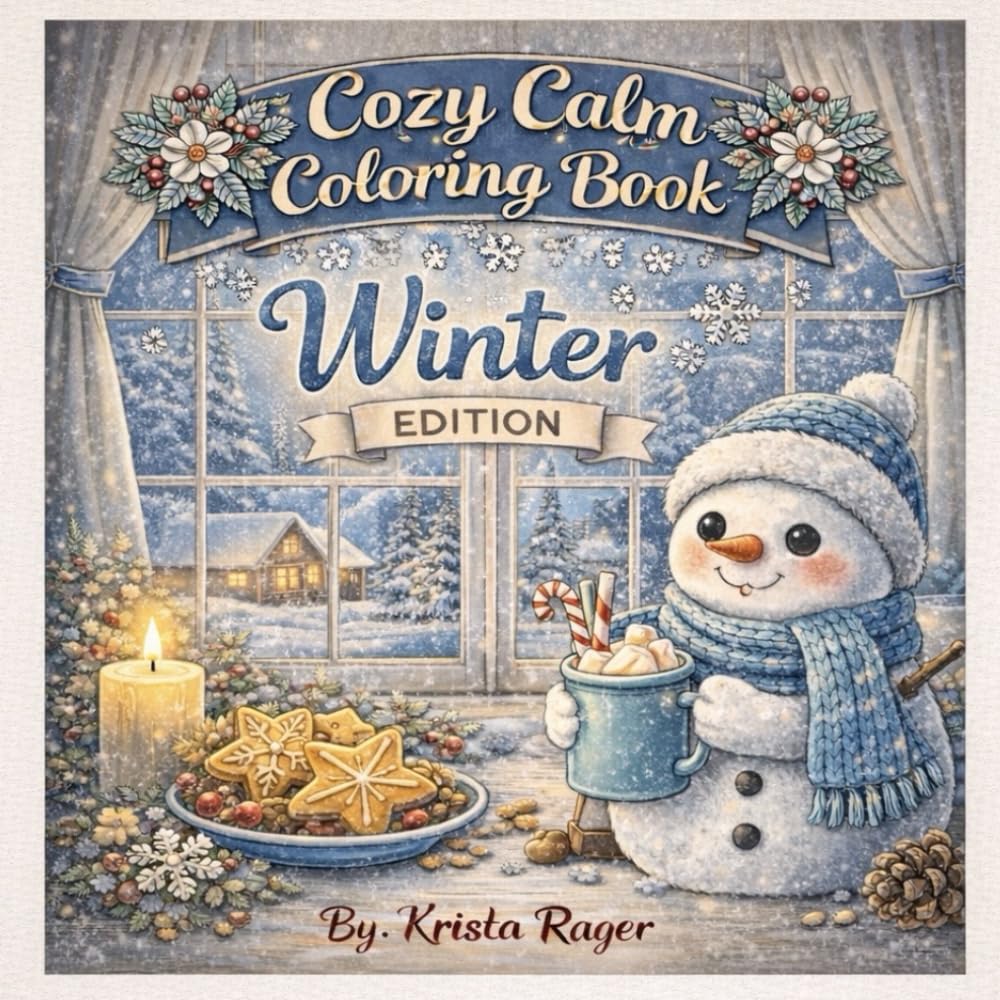 Cozy Calm Coloring Book Winter Edition