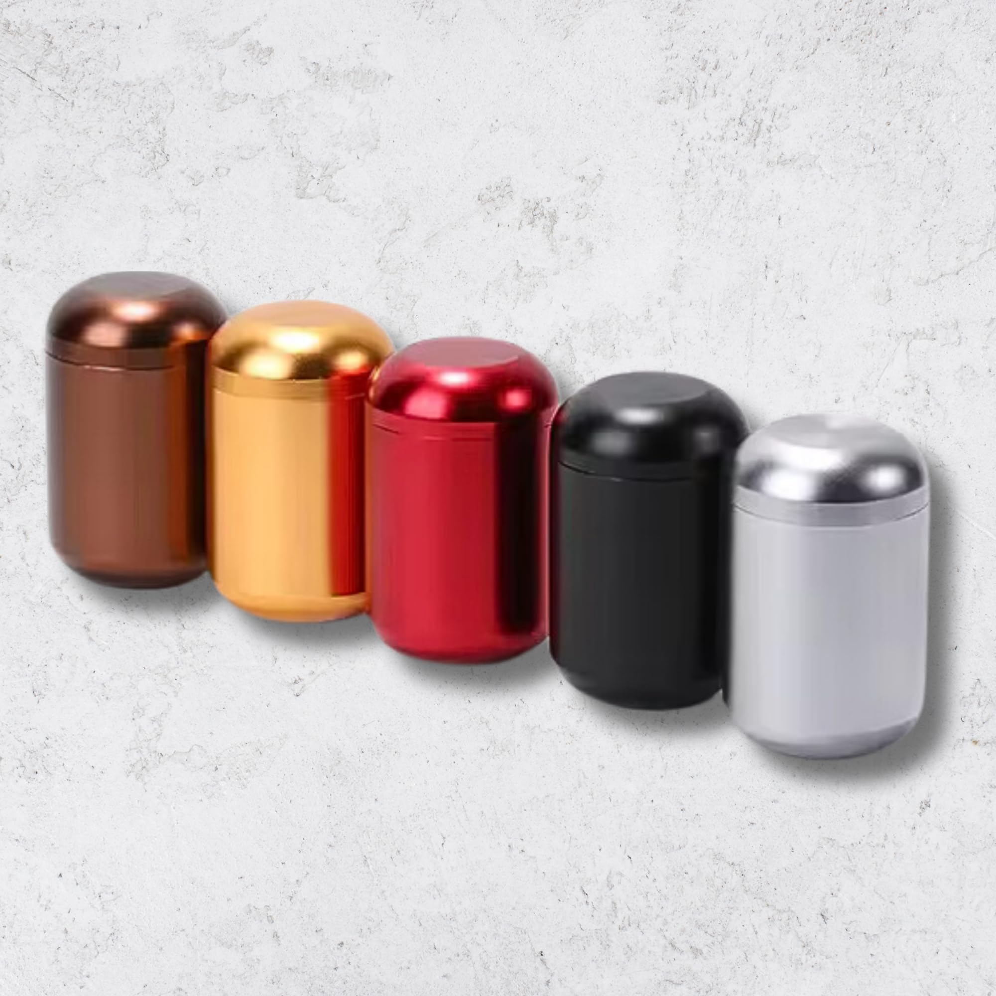 2.7oz Mini Tea Tin Canister (Black) thumbnail 5