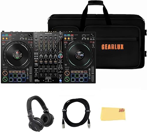 Miniatura 11 de Pioneer DJ DDJ-FLX4 Controlador de DJ de 2 canales, paquete blanco con funda, auriculares, cable de instrumentos y paño de pulido de Austin Bazaar