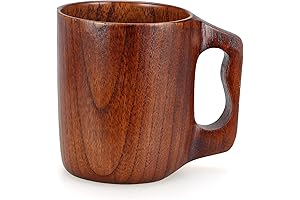 Wooden Mug - 12oz Handmade Mug for Men and Women