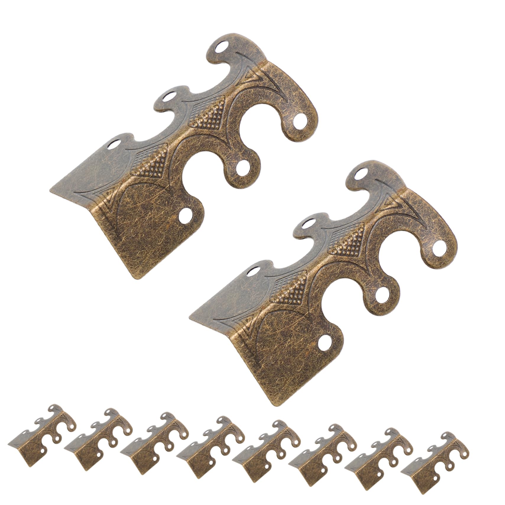 DOITOOL 1 Set Vintage Corner Protectors for Cabinets Baseboards Stylish Edge Guards with Screws for Furniture Renovation Home Safety Decorative Corner Trim Enhancing Durability