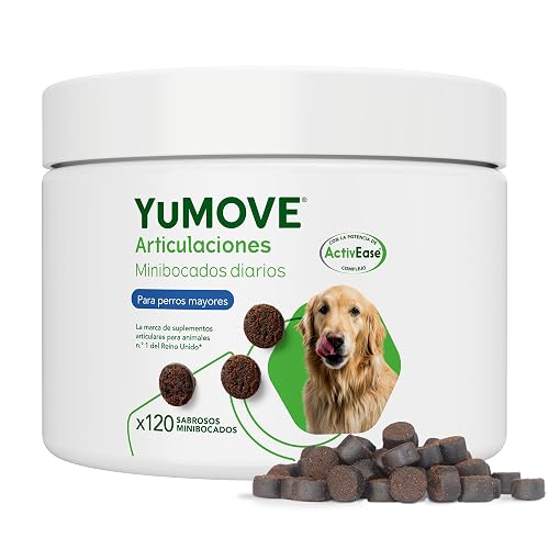 Yumove Condroprotector Perros Sénior +8 Años, 120 Masticables ActivEase