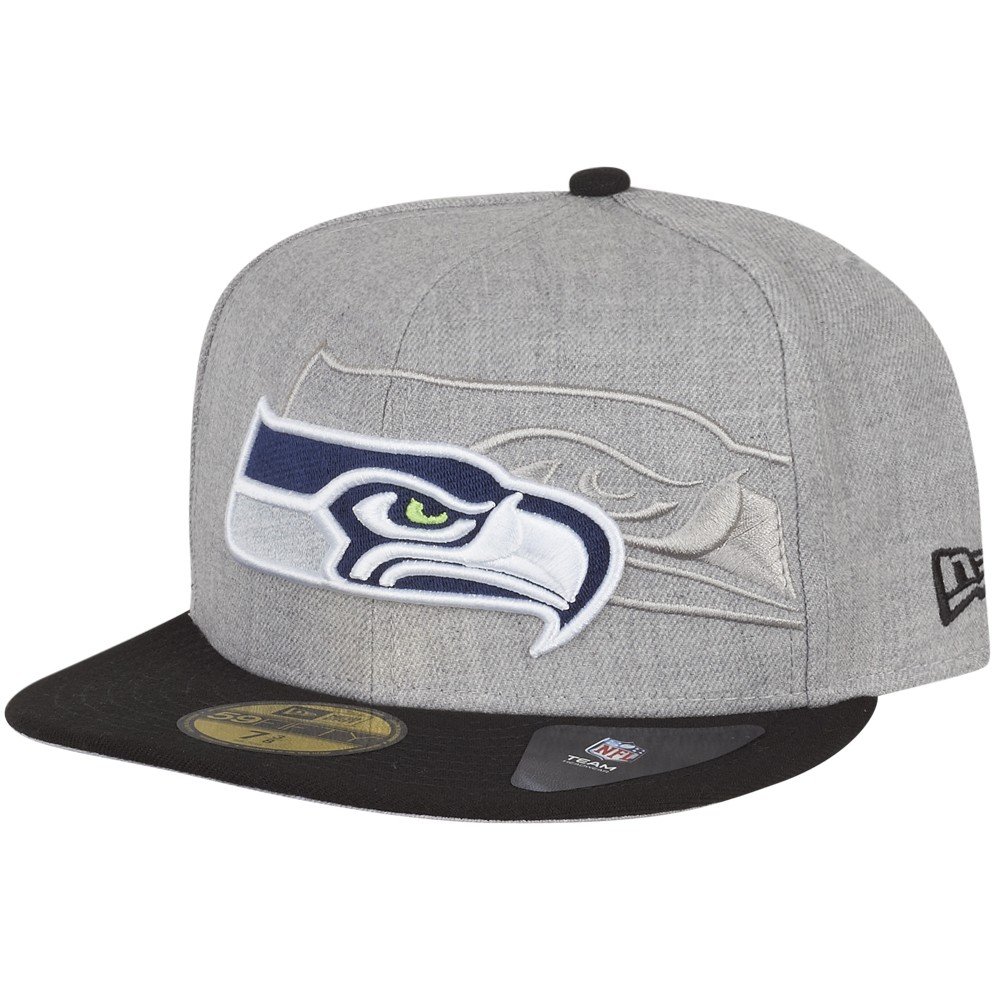 Czapka New Era 59Fifty - EKRANING III Seattle Seahawks szara - 7 3/8