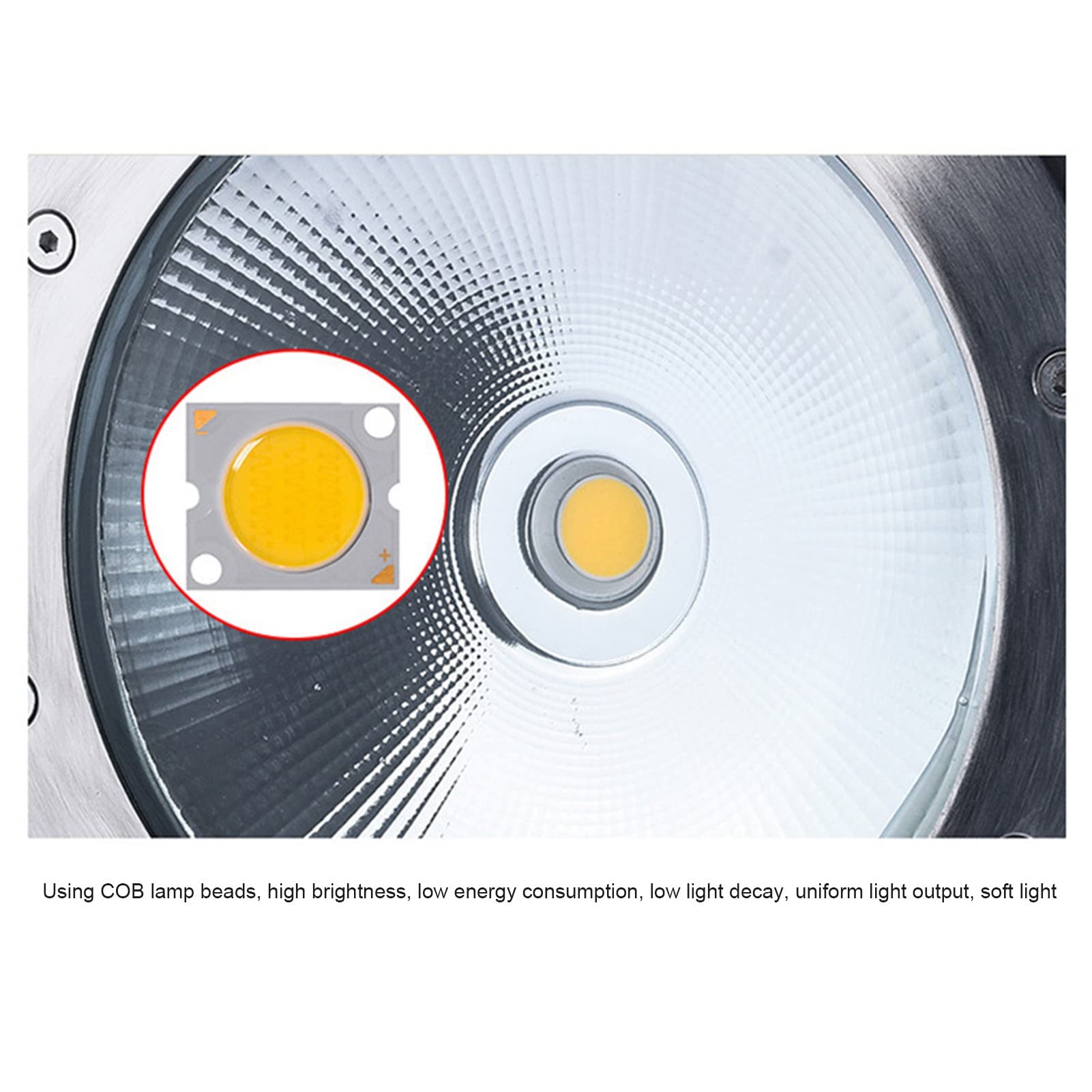 Faretto LED da incasso impermeabile IP66, illuminazione paesaggistica, ideale per vialetto, terrazza, sentiero, patio o ponte, AC85-265 V