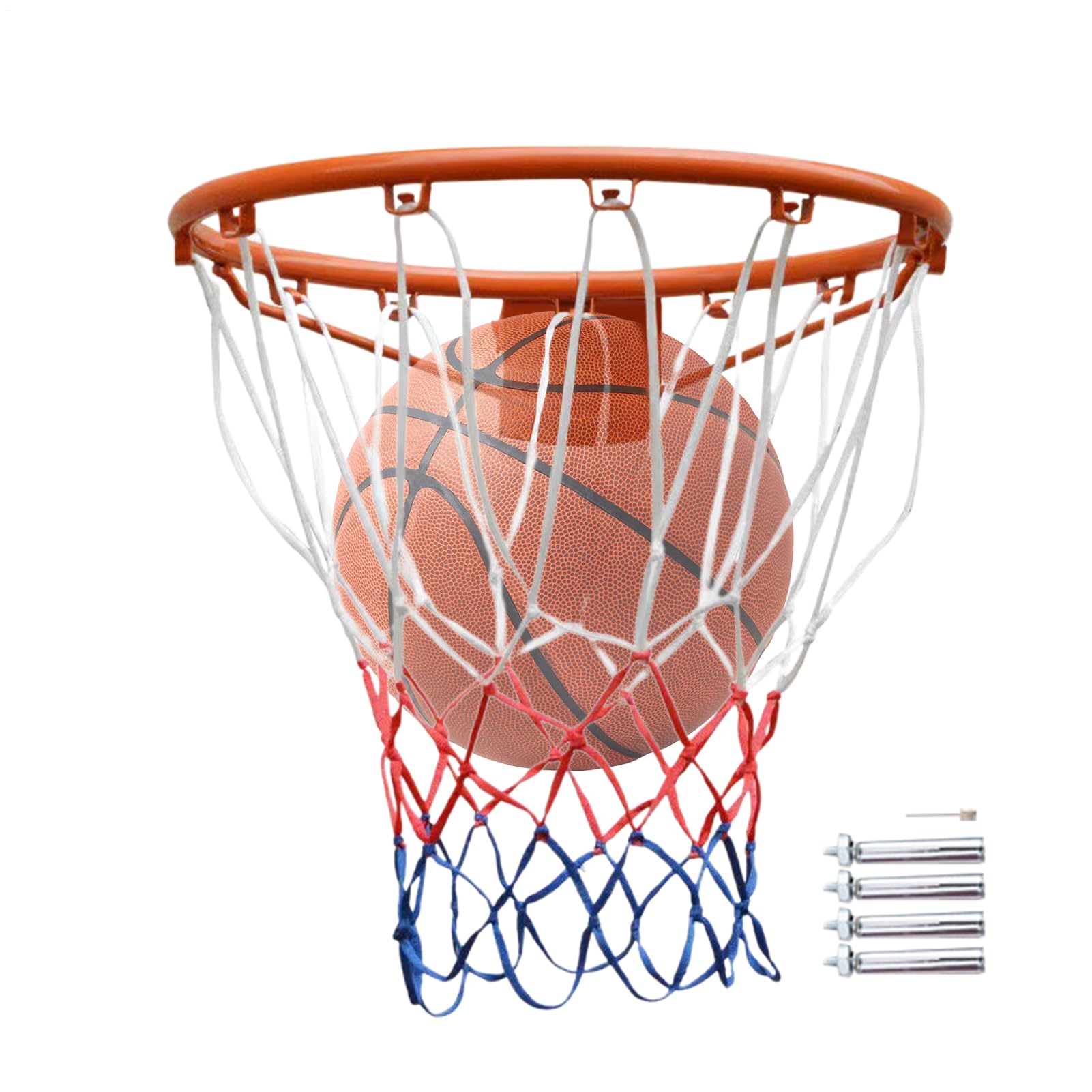 Aro De Baloncesto - Borde De Metal Resistente De 45 Cm Sin Perforaciones