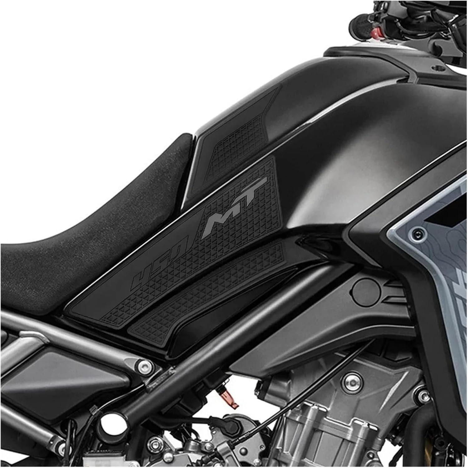Motorcycle Tank Sticker for CF&Moto 450-MT Motorcycle Accessories Side Fuel Tank Pad Knee Grip Rubber Gas Oil Sticker Protection Cover.