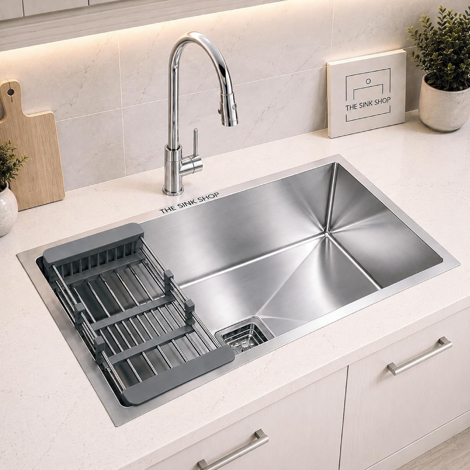 Stainless Steel Double Bowl Kitchen Sink - THE SINK SHOP -16