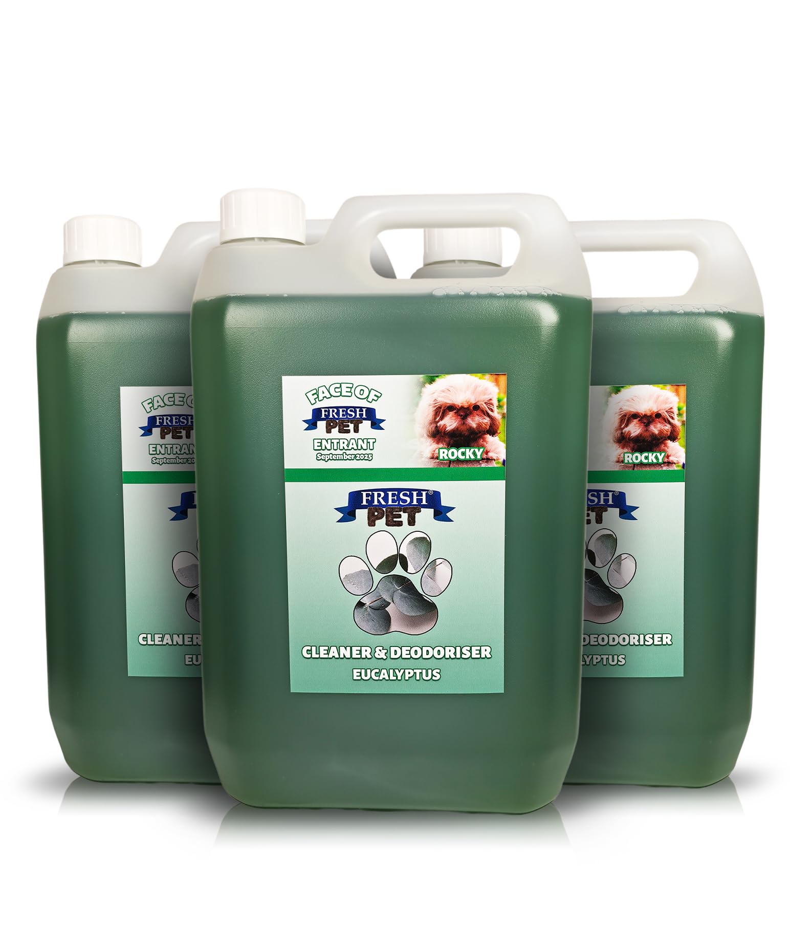 FRESH PET CLEANER DISINFECTANT KENNEL/CATTERY PRE FILLED 5L x 3 (Eucalyptus) โ image 1