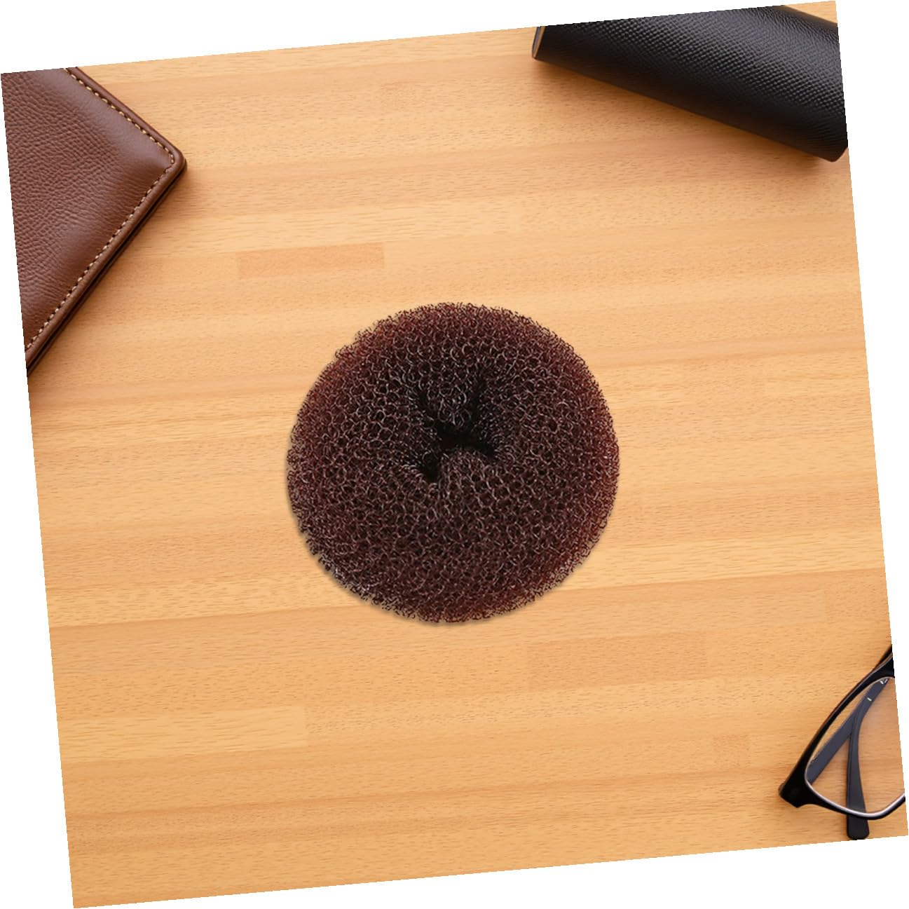 Hair Bun Maker 12pcs for Women and Girls Donut Shaper Coffee