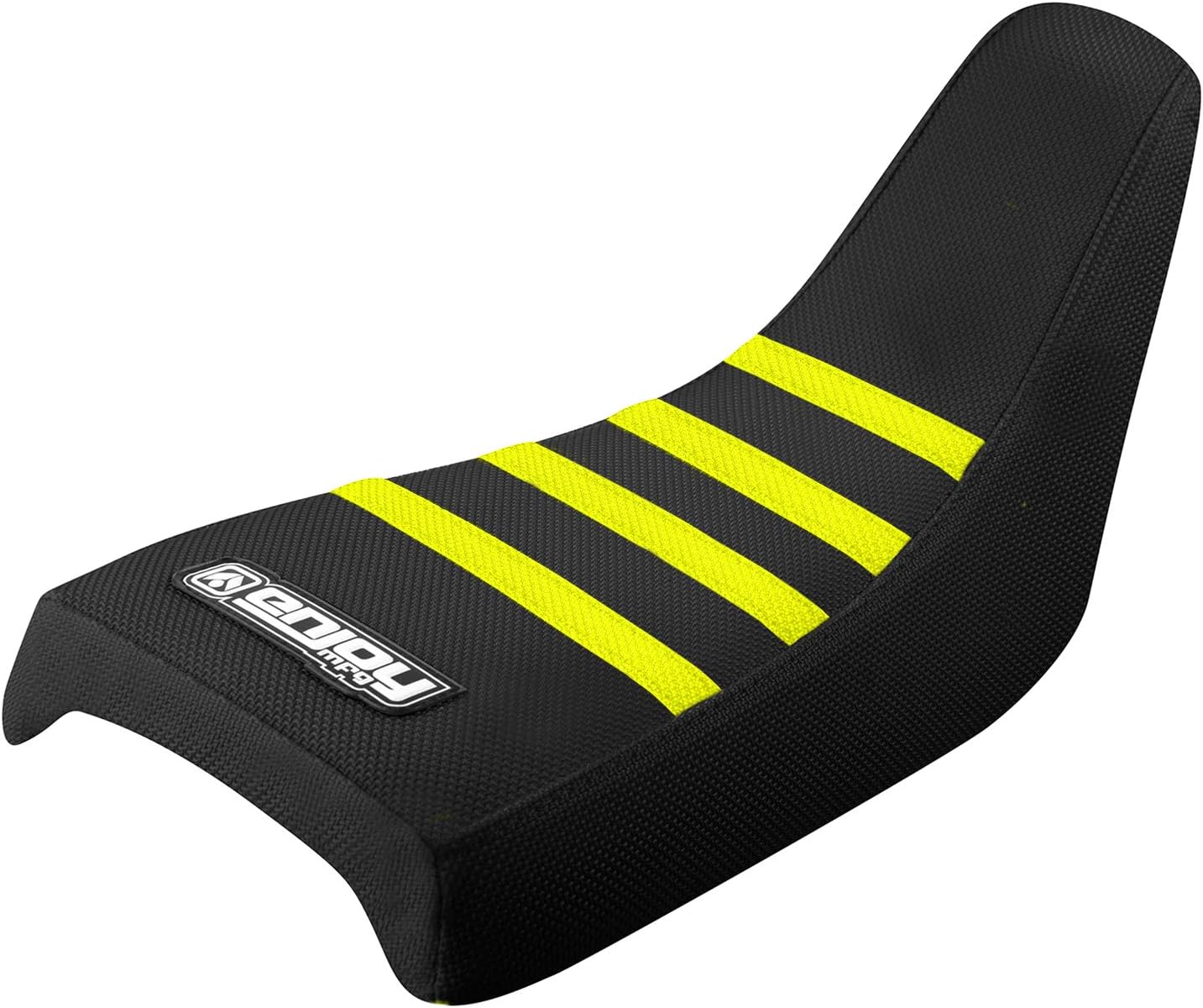 Enjoy Mfg Seat Cover - Compatible with Yamaha PW 50 All Black with Pink Ribs #91