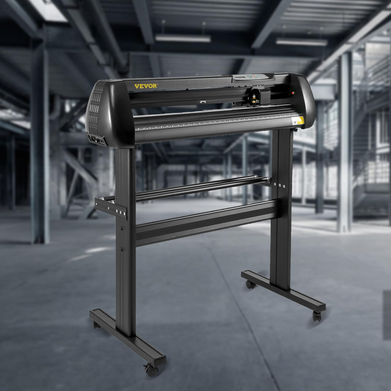 VEVOR Vinyl Schneidegerät, Vinyl Plottermaschine 870 cm Papierzufuhr Vinyl Plotter mit Bodenständer, Schneideplotter Maschine Einstellbare Geschwindigkeit SignMaster Software für Schilderherstellung