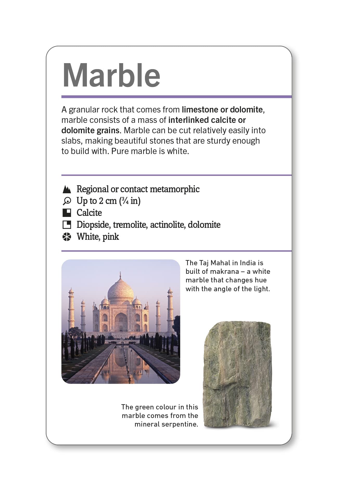 Our World in Pictures Rocks & Minerals Flash Cards