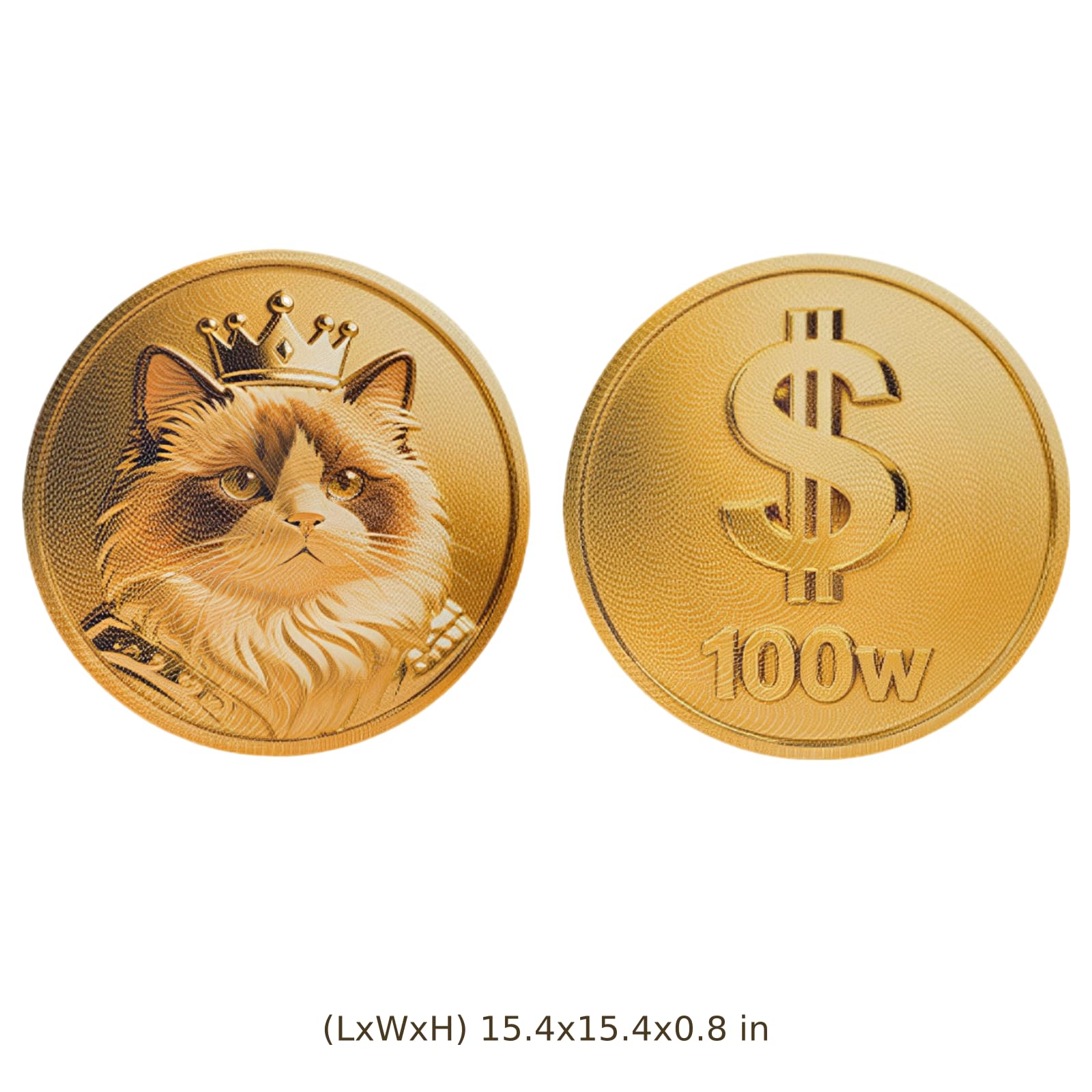 Griffoir pour Chat, Carton à gratter Mural Double Face, Motif Emblème de Fortune d’Un côté et Motif Monnaie de l’Autre, pour Chats d’intérieur, Tapis de griffage pour Jouer et se Reposer