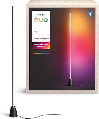Philips Hue Play Floor Lamp, RGBWWIC LED, 122 cm, White Ambiance, Multicolor Gradients, Smart Lighting, Alexa, Google Home, Apple Home, TV Sync Requires Hue Bridge and Sync Box (Both Sold Separately)