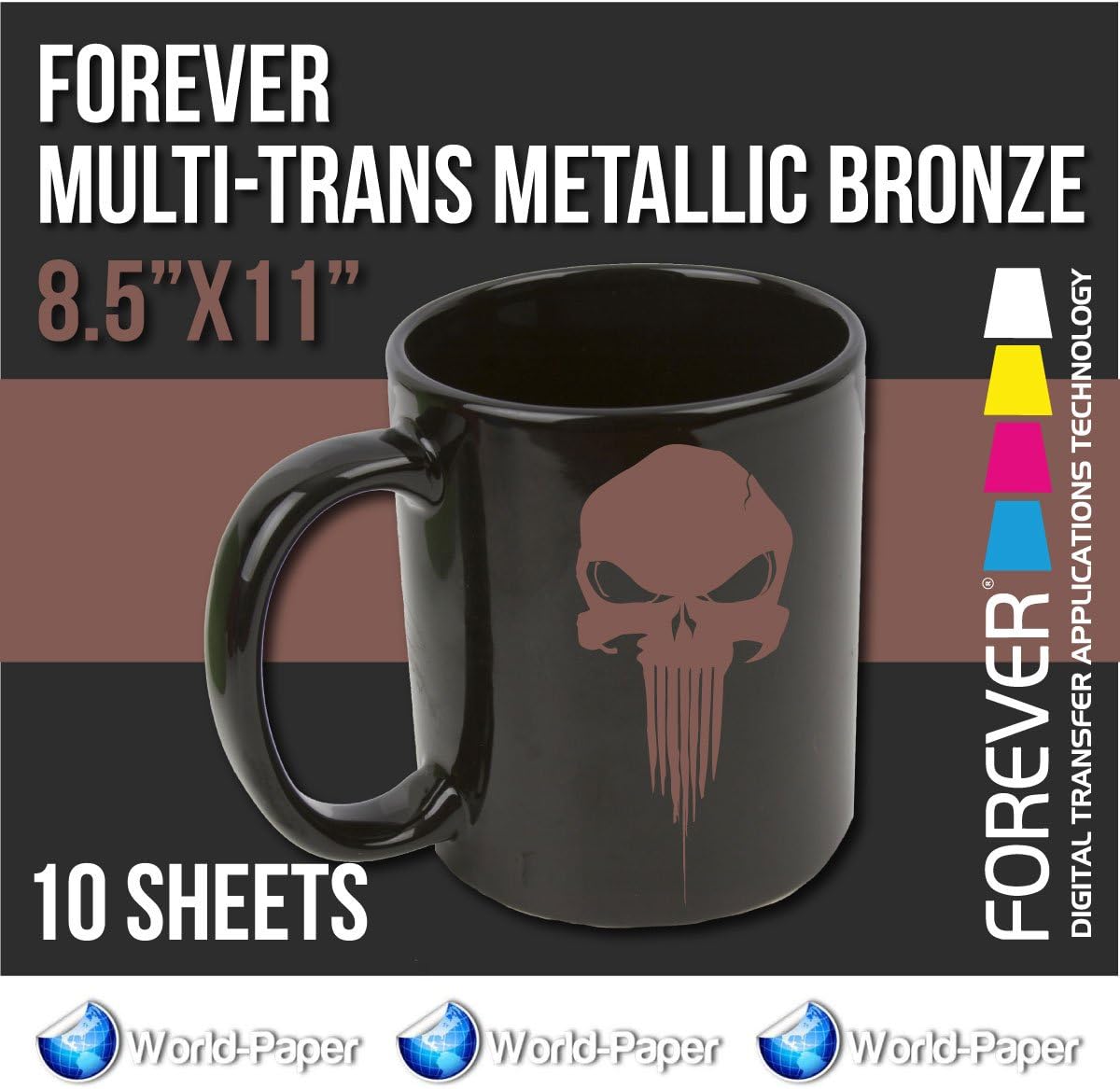 Forever Multi-Trans (Metallic Bronze) Heat Transfer Paper 10 Sheets 8.5" x 11"*