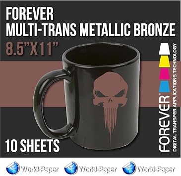 Forever Multi-Trans Metallic Bronze Heat Transfer Paper 10 Sheets 8.5" x 11"*