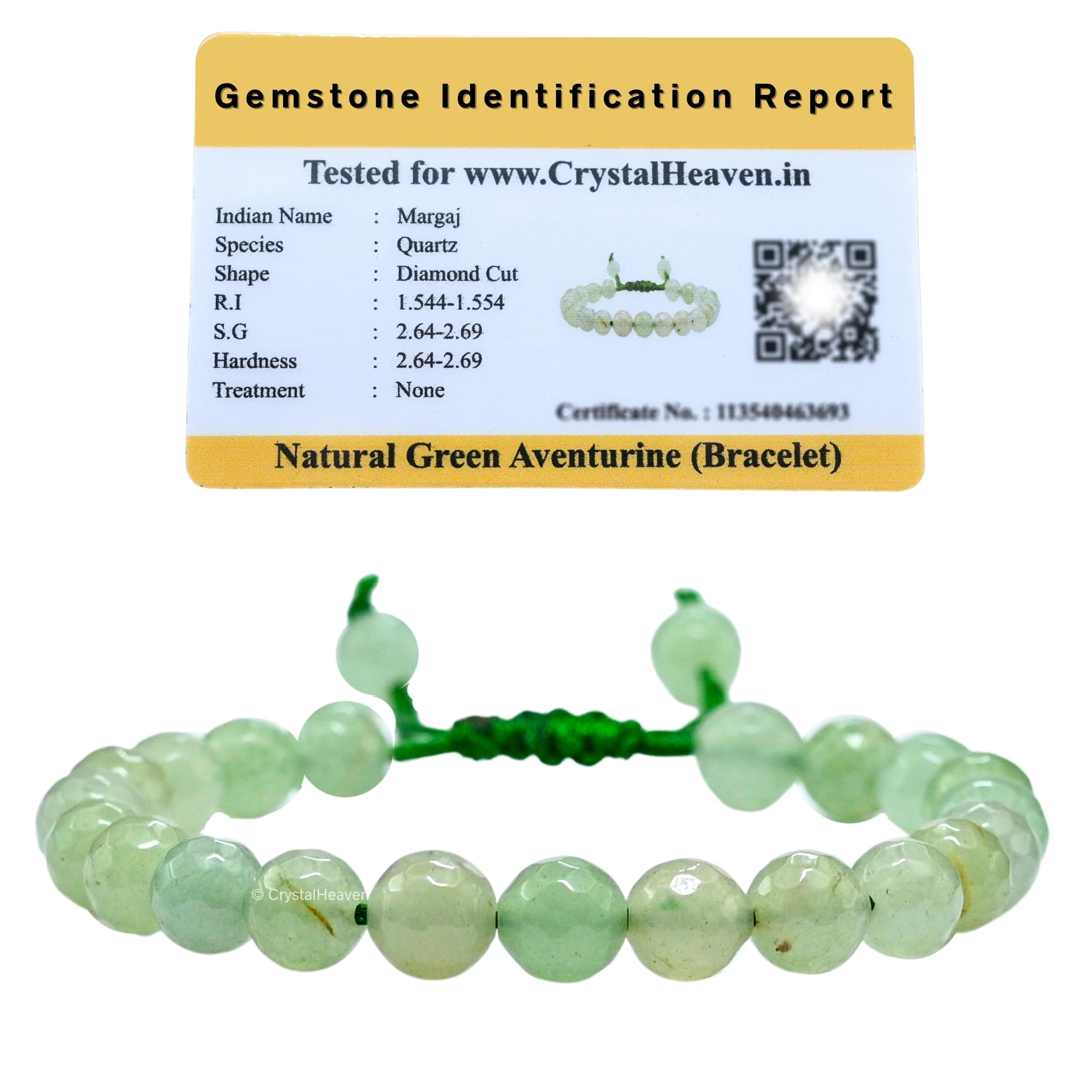 Certified Green Aventurine Bracelet for Women Men with Healing Crystal and Reiki Stone - Beautiful Gemstone Faceted Beaded Bracelet for Balance, Harmony & Positive Energy (Adjustable) (B0CTKNQCKX) Amazon Price History, Amazon Price Tracker