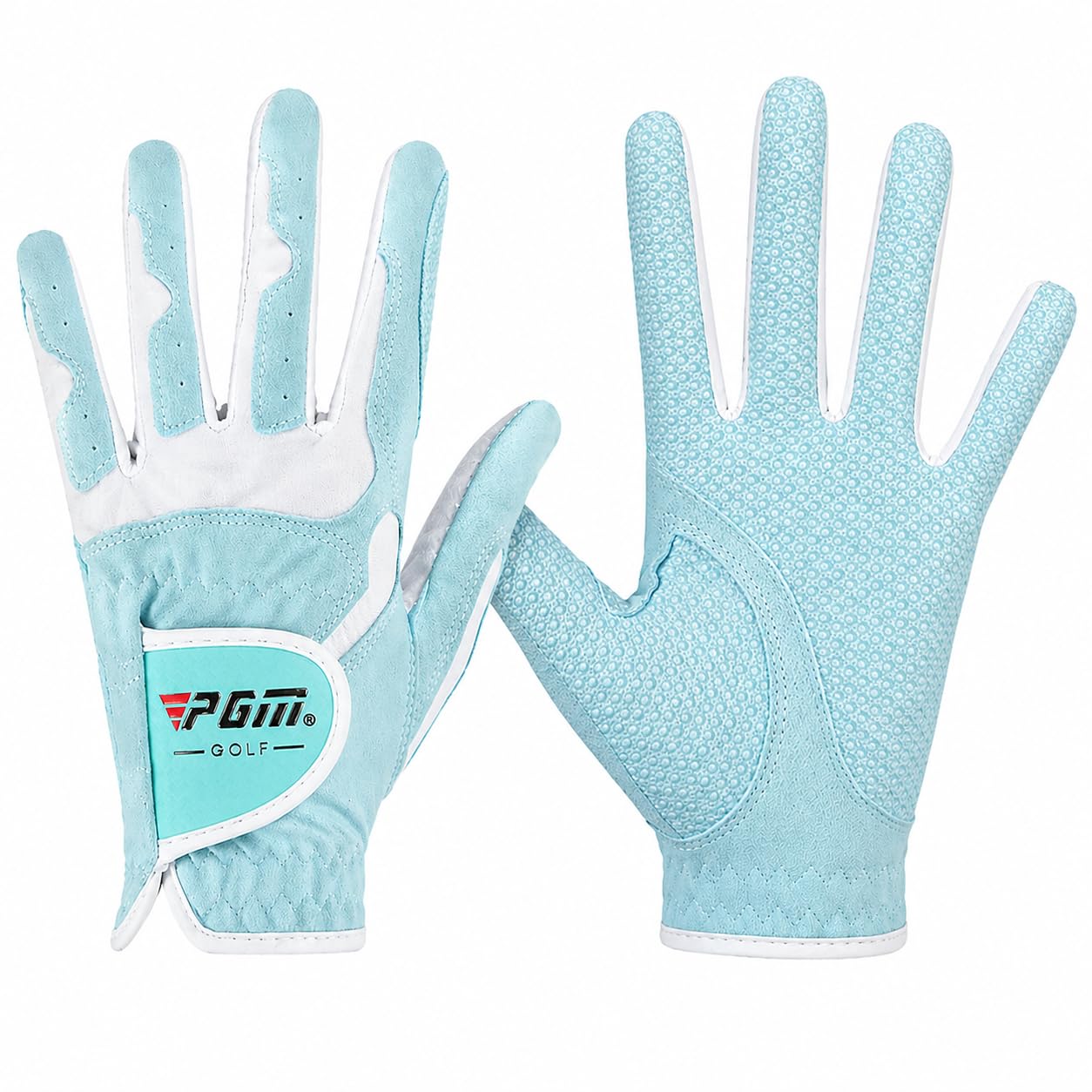 Guantes de golf PGM para mujeres, 1 par (4 opciones de color), sistema de agarre mejorado, fresco y cómodo