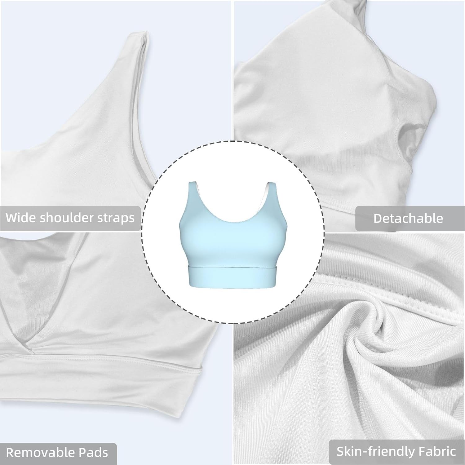 Solid Color Small Fresh Women's Sports Vest, Light Running Gear, Soft Polyester for Fitness Exercise Outfit