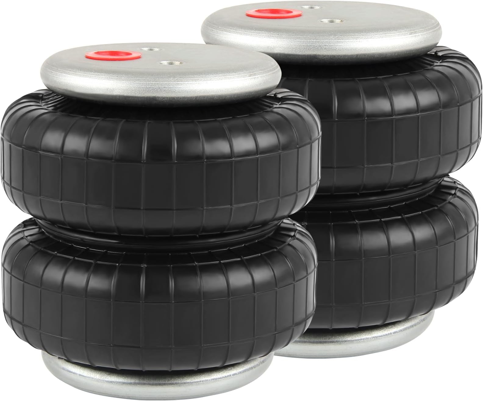 DOCAS 2PCS Universal Air Suspension Spring Double Bellow Standard 2500 lb 1/2"npt Single Port Air Ride Strut Assembly