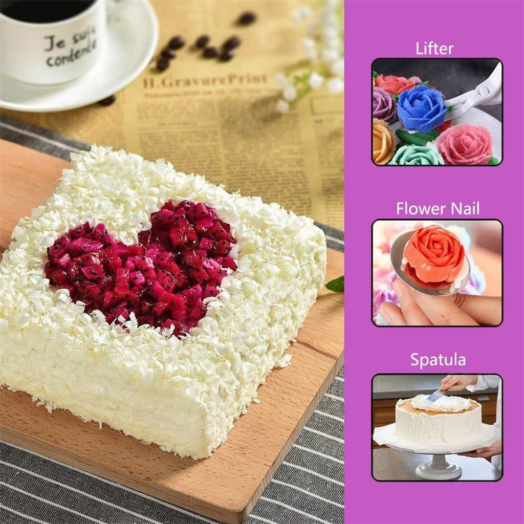 68 Piece Cake Turntable Set Anti Slip Cake Turntable Flower Mounting Mouth Flower Mounting Bag Baking Tool Set