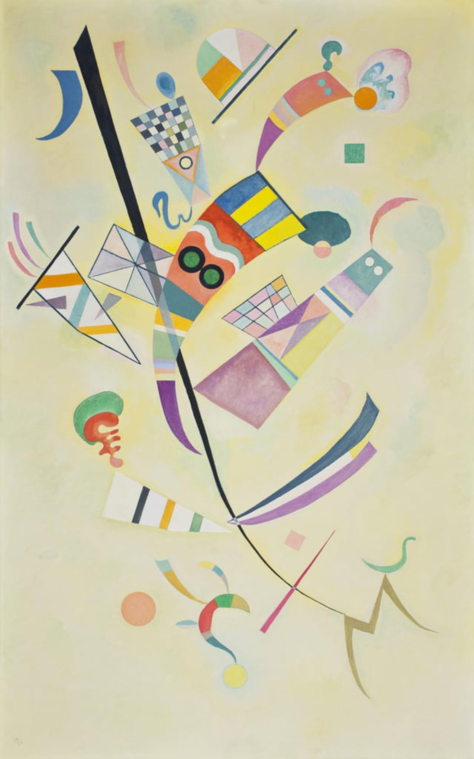 SERENDIPITP Vintage Wall Art Canvas Nordic Poster Canvas Print Picture canvas painting by Wassily Kandinsky Wall Art Poster for Home Decor 60x90cm