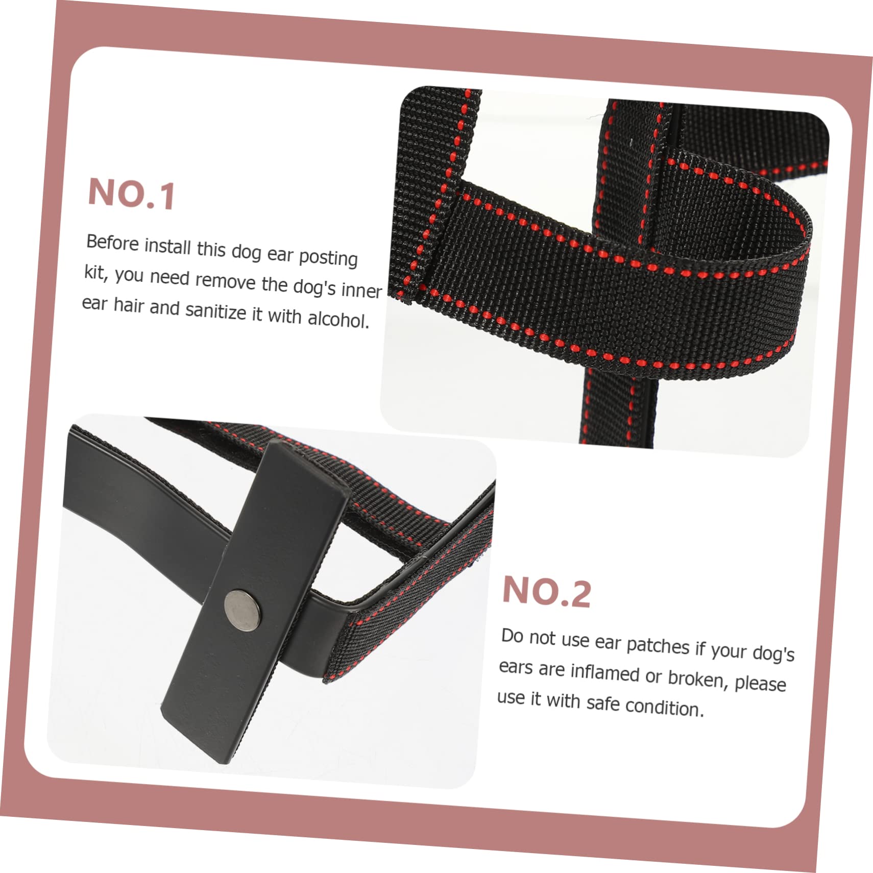 2 Sets Ohraufrichter, Hundeohraufsteller, Hundeohrständer, Haustierwelpenohren, Ohrenband Für Hunde, Hundeohrband Stützset, Ohr Set, Hundeohrband, Welpenohrband Set, Klebeband Für