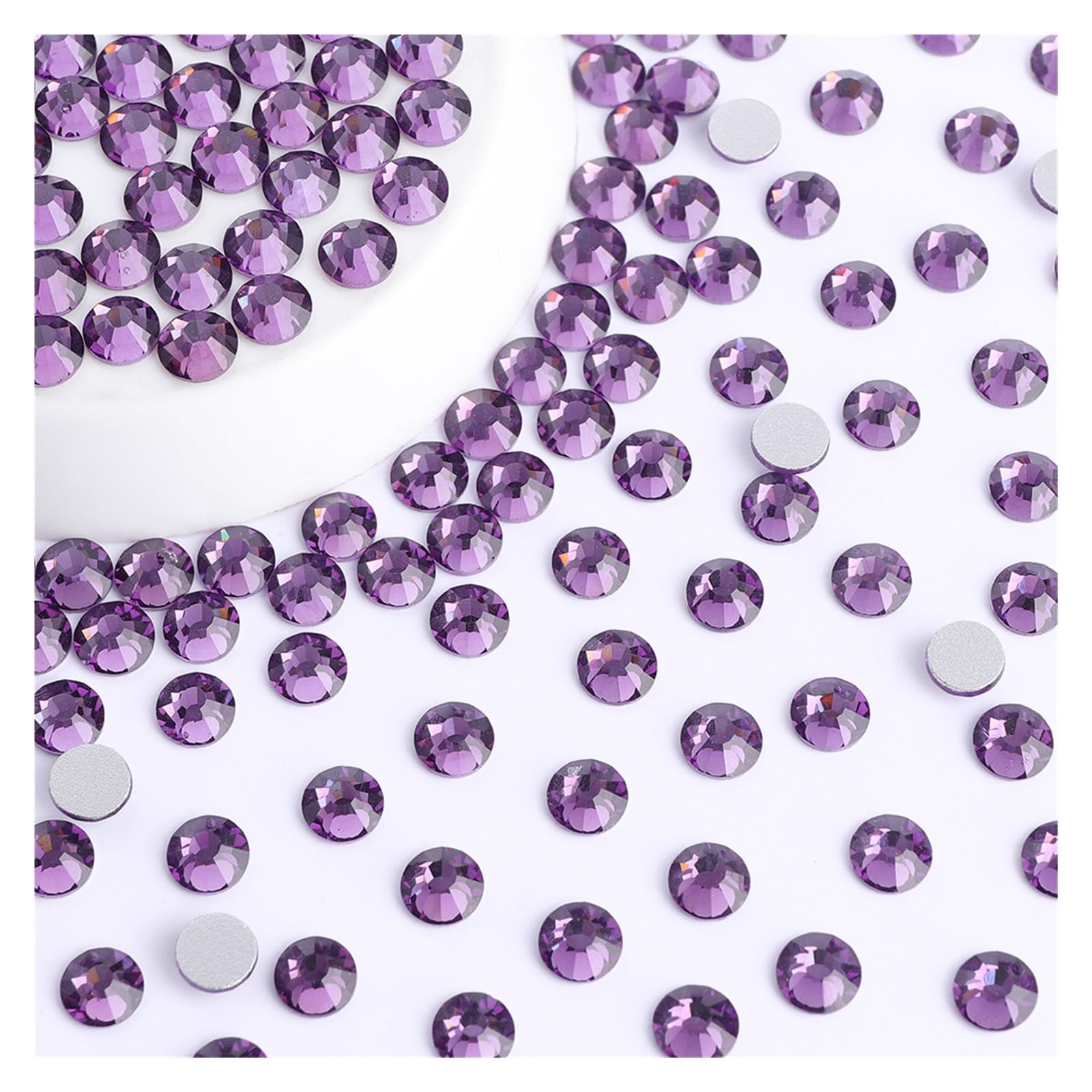 Glass Nail Art Rhinestones Glitter Round Flatback Crystal SS6 SS20 Manicure