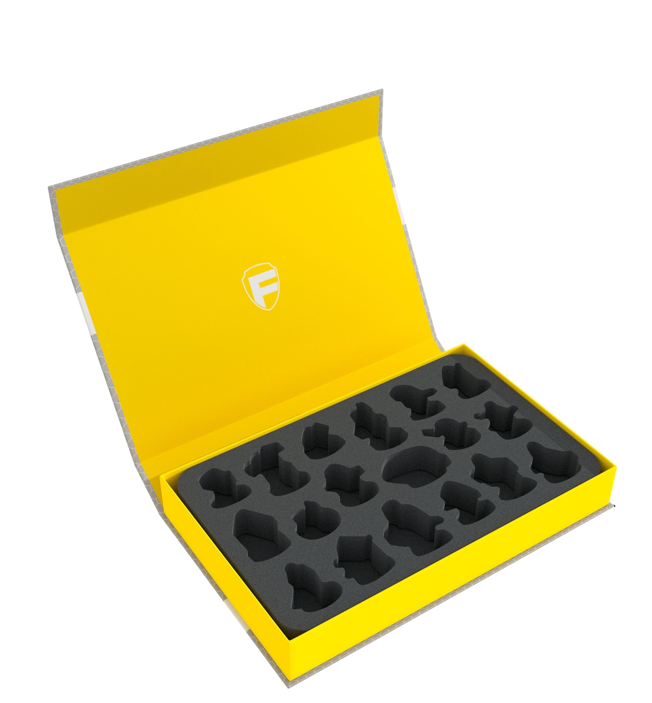 Magnetic Box yellow for miniatures in scale 1:72 (20 mm