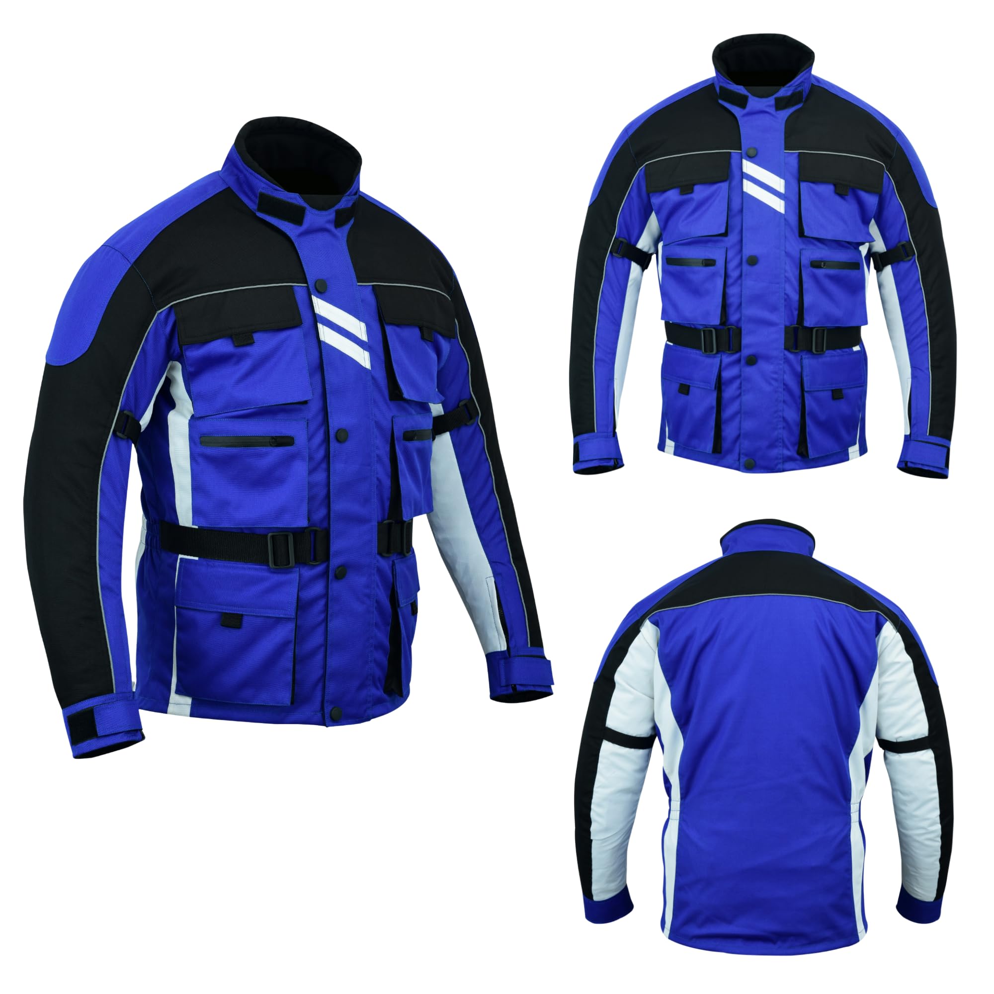 Veste de moto en textile Air Mesh et Cordura 600D pour hommes Vestes de moto en textile blindé de protection CE avec doublure en maille et imperméable respirante