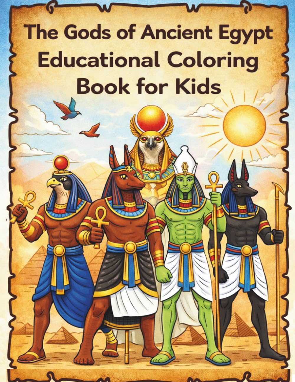 The Gods of Ancient Egypt: Educational Coloring Book for Kids (Discover Ancient Educational Coloring & Activities for Kids)