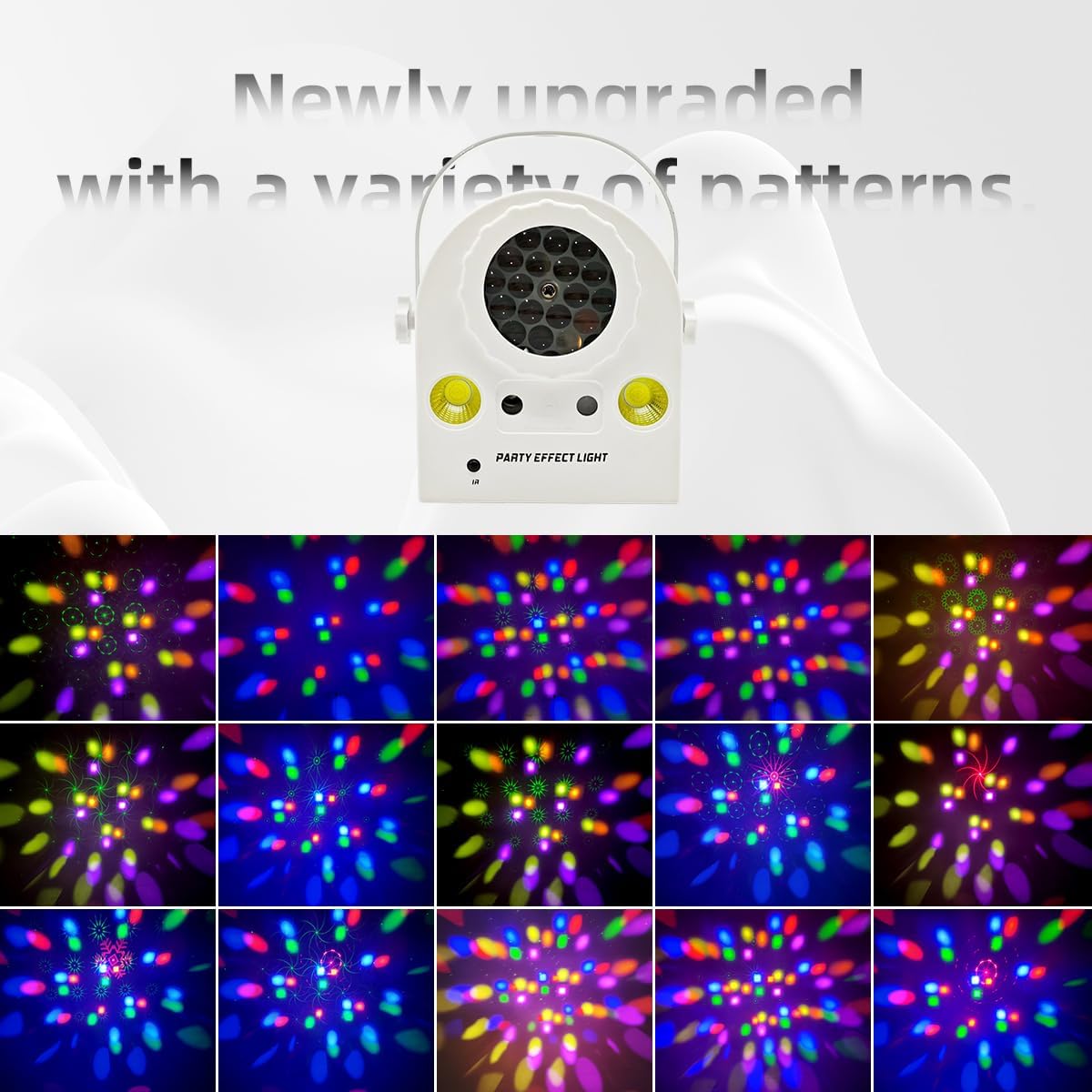 Disco Ball Party Lights, Stage Light DJ Party Atmosphere with Sound Activation, Remote Control, Strobe Light for Indoor/Outdoor Christmas Halloween Birthday Party Bar KTV DJ Decor