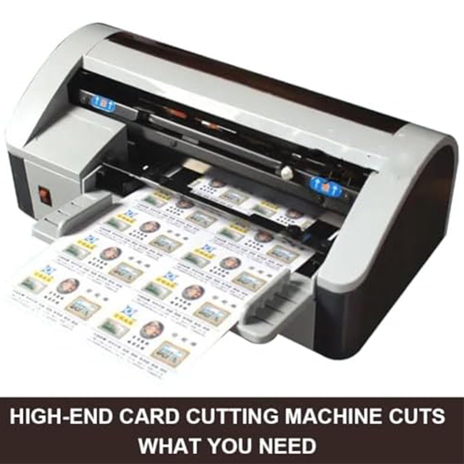 Taglierina automatica per biglietti da visita, taglierina elettrica per carta, biglietti da 90x54 mm, taglio 30-40 pezzi/min e margine regolabile 5-15 mm, per aziende, inviti, abbonamenti, segnalibr
