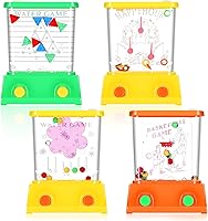 Vista 1 de Gejoy Juego de 4 piezas de juguetes de agua de mano para canasta de Pascua para niños, juego de mano para lanzar anillos de agua, mini retro