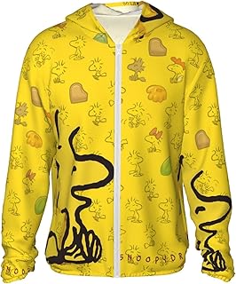 スヌーピー ウッドストック ラッシュガード メンズ レディース 夏服 パーカー UVカット 体型カバー 長袖 軽量 通気性 速乾 フード付き おしゃれ アウトドア 海 男女兼用 L