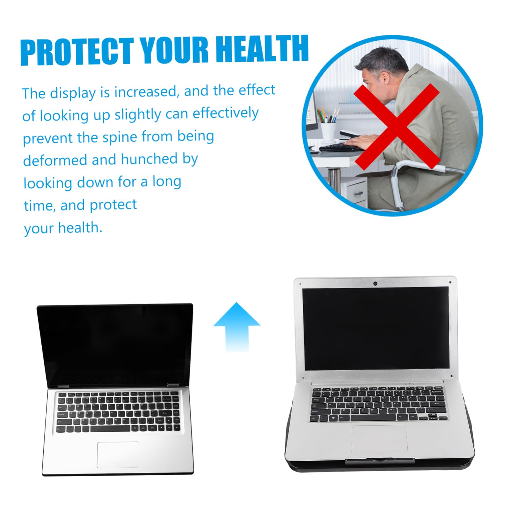 Base Refrigeradora Portátil para Portátil Ventilador Ajustable con Doble Conexión USB, Soporte de Enfriamiento de Hierro y Plástico para Oficina y Gaming