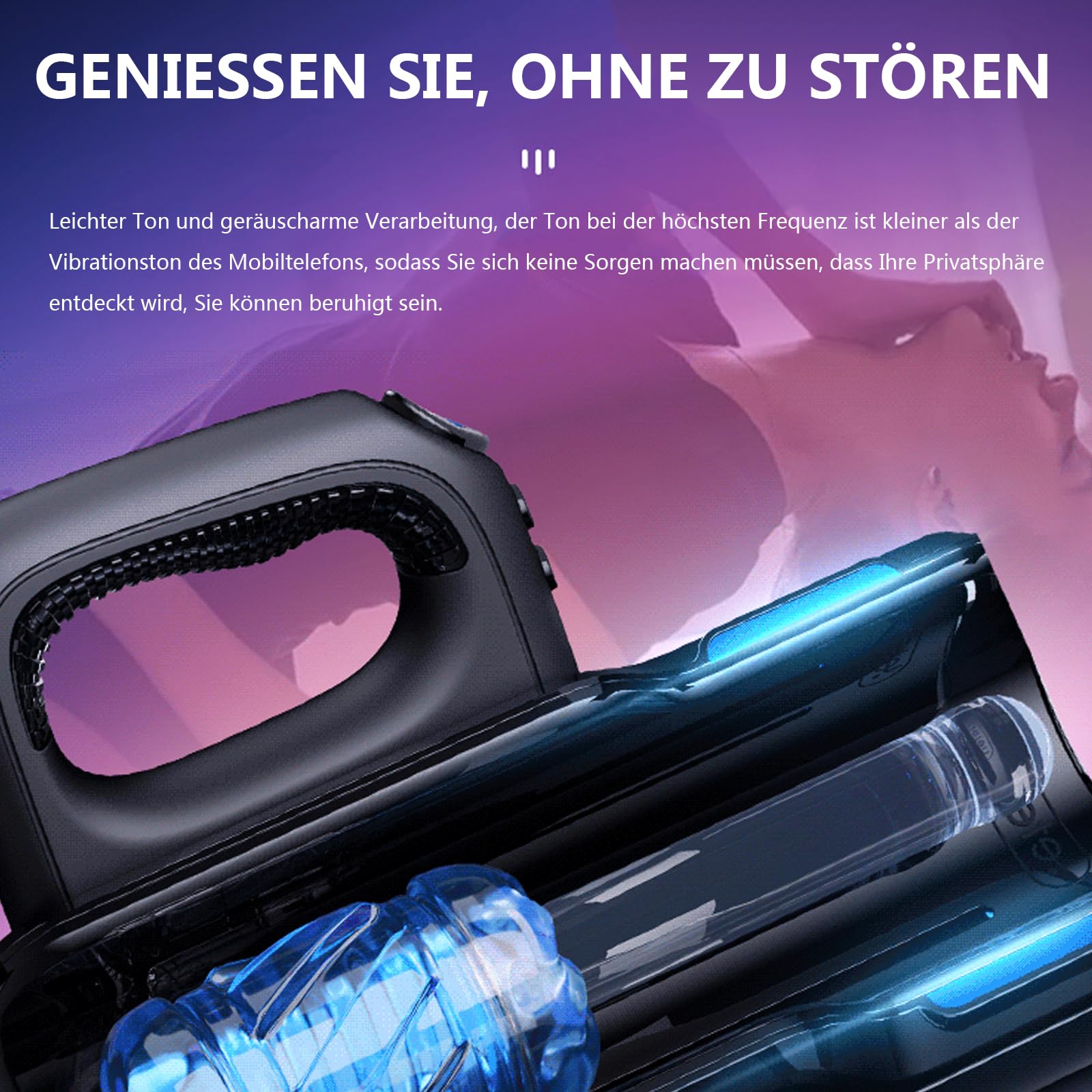Elektrischer Masturbator Handfrei Cup Mit 10 Stoßfunktion Teleskopfunktion Massagefunktion,Taschenmuschi Masturbieren Für Männer Penis Masturbatoren
