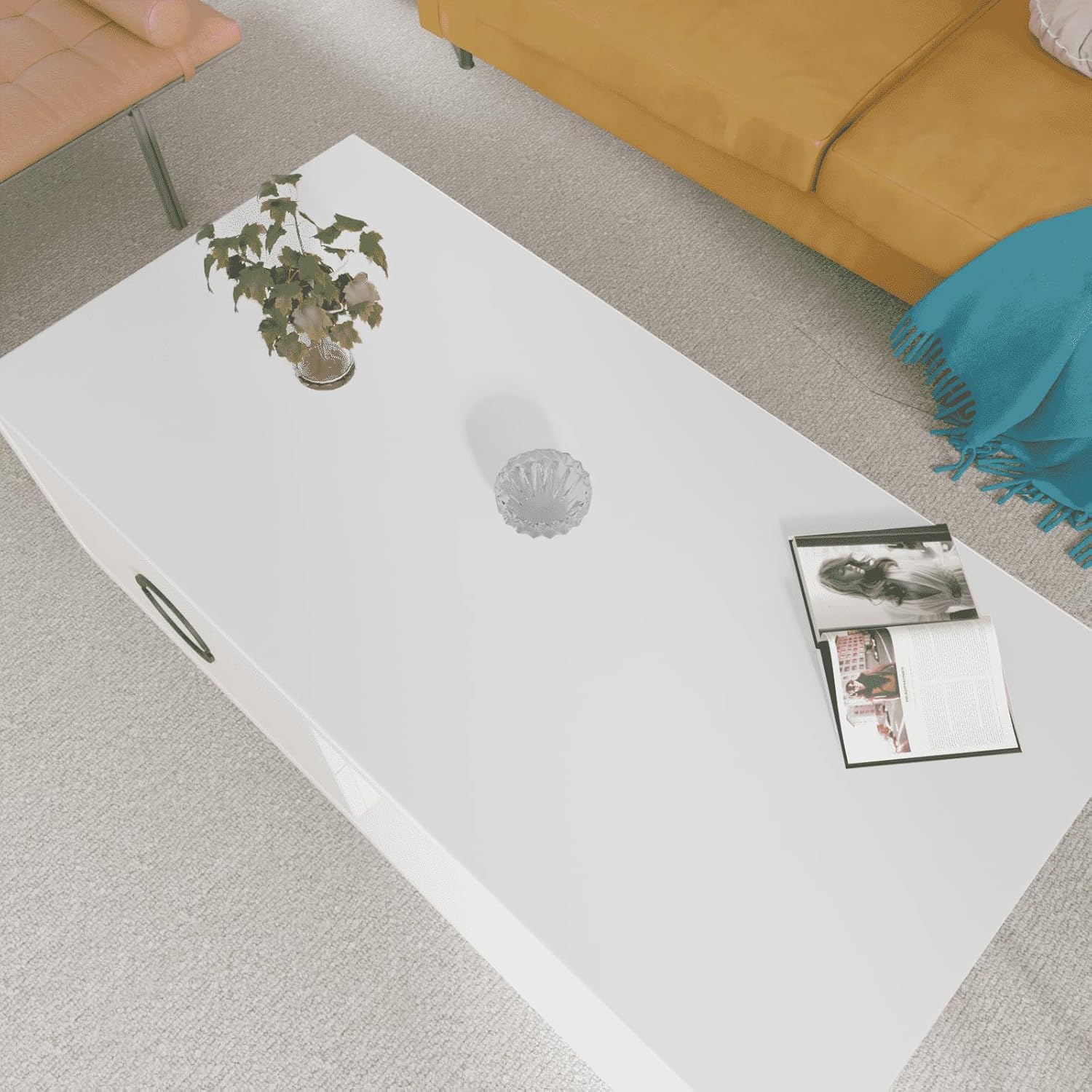 Leather Table Cover,1.8mm Thick,24x60 Inch Desk Cover,Large Desk Mat,Table Protector,Table Cover Protector,Desk Protector,Table Pad,(Grayish White+Grayish White,24x60) Grayish White+grayish White 24×60inch