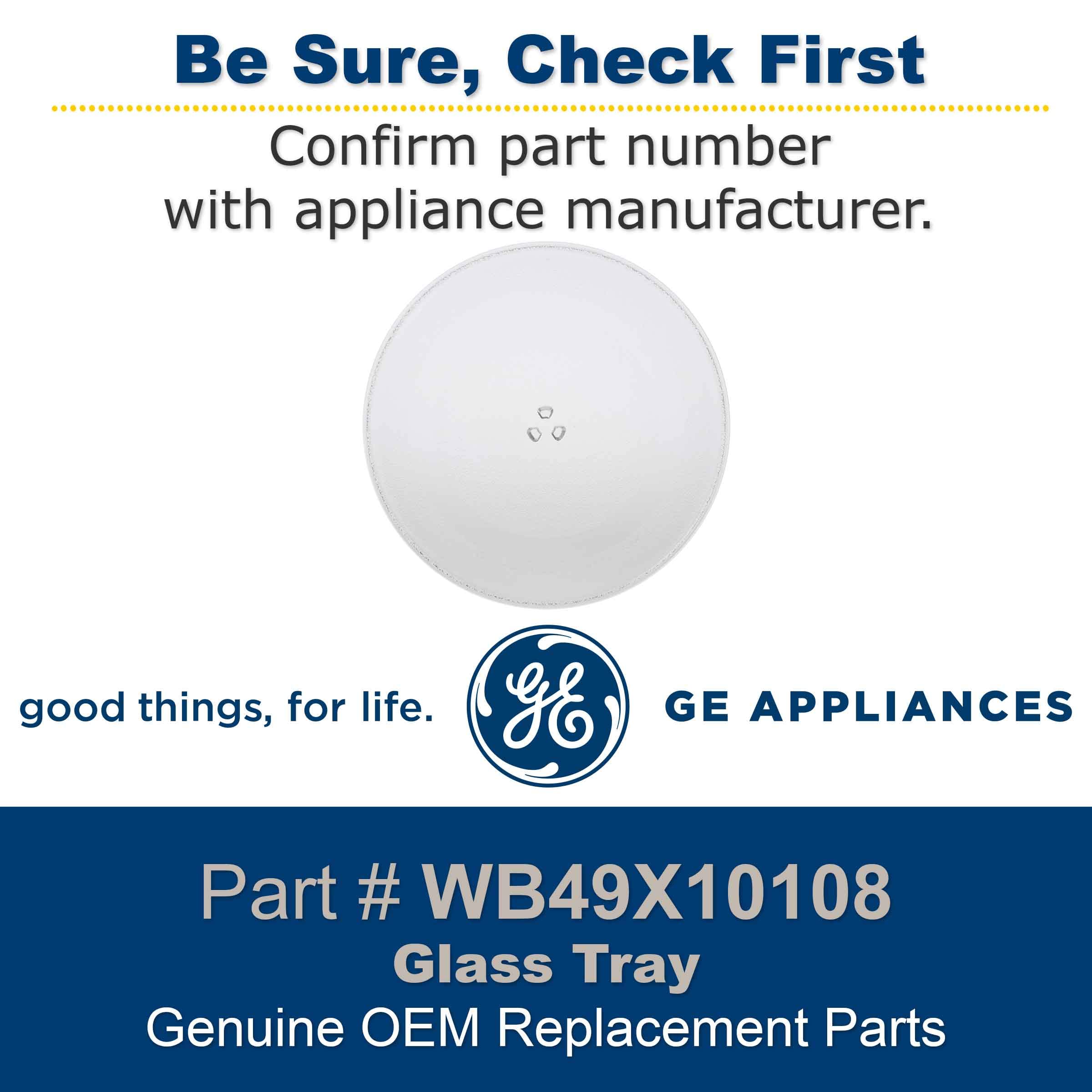 Amazon.com: GE WB49X10108 Genuine OEM Glass Turntable Tray for GE 