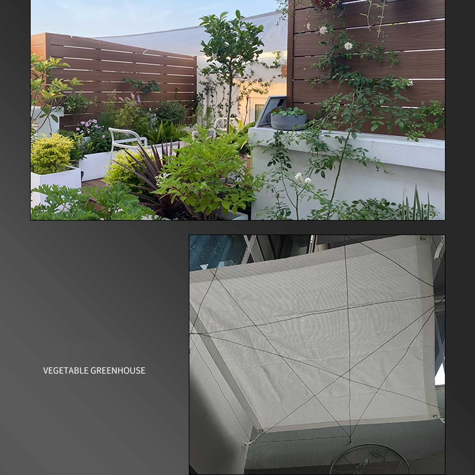 Tela protectora contra rayos UV al 55 % – Cubierta de tela Sun e para Pera porche, patio trasero, jardín y plantas – Disponible en 3 x 4 m (9.8 x 13 pies) color blanco