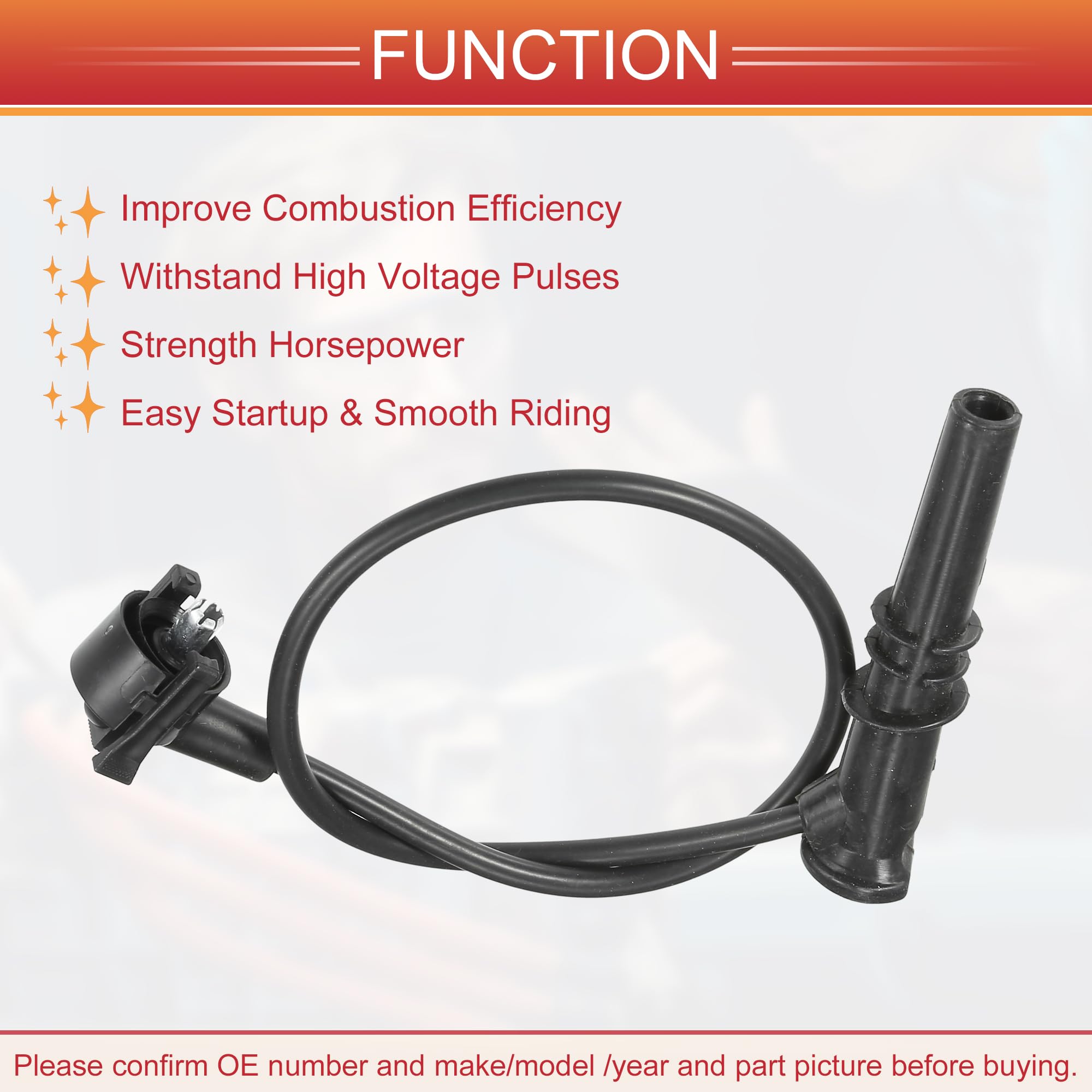 QUARKZMAN Cavi Bobina Accensione Candele per Auto, 7mm, Adatti per Ford F-150 F-250 Expedition V8 4.6L No.F8PZ12259LA - Confezione da 8