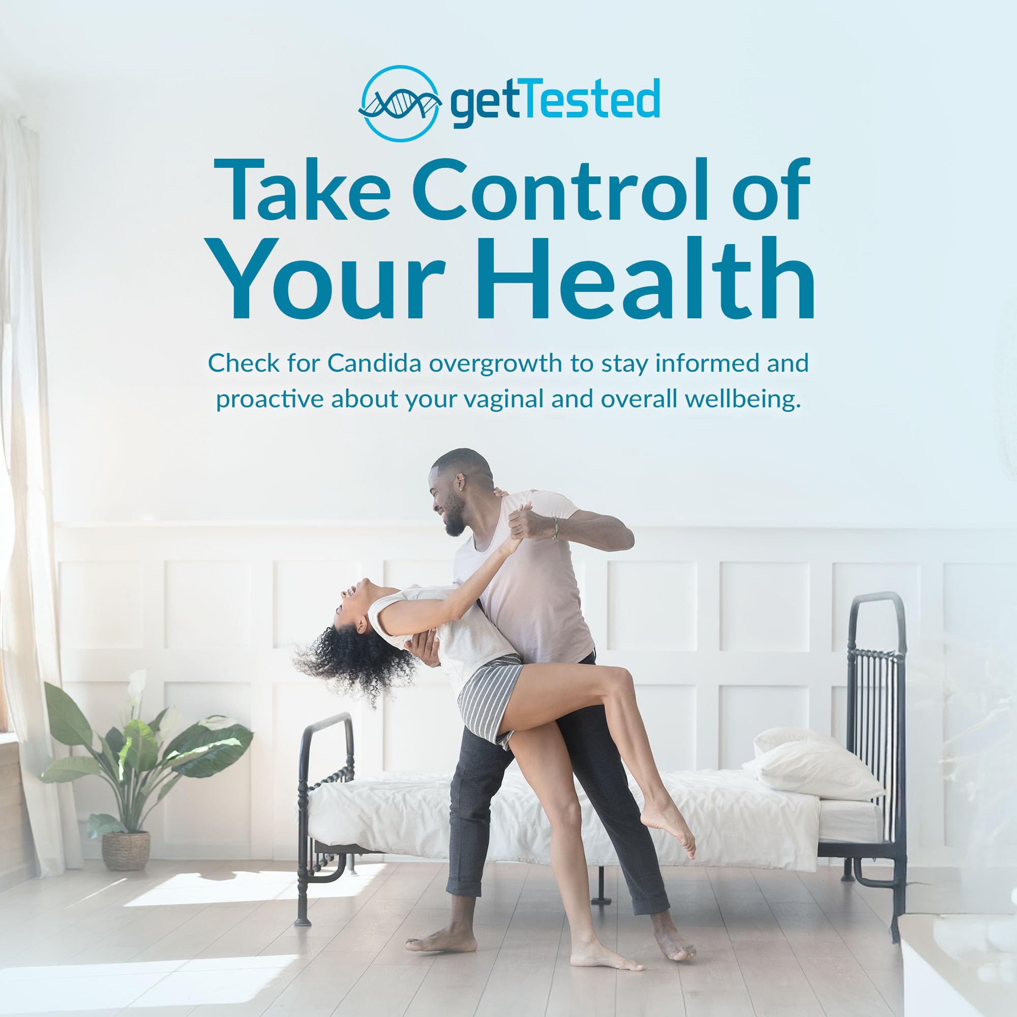 GetTested Candida Albicans Schnelltest | Vaginalabstrich-Test zur qualitativen Auswertung von Candida-albicans-Markern nach Anleitung