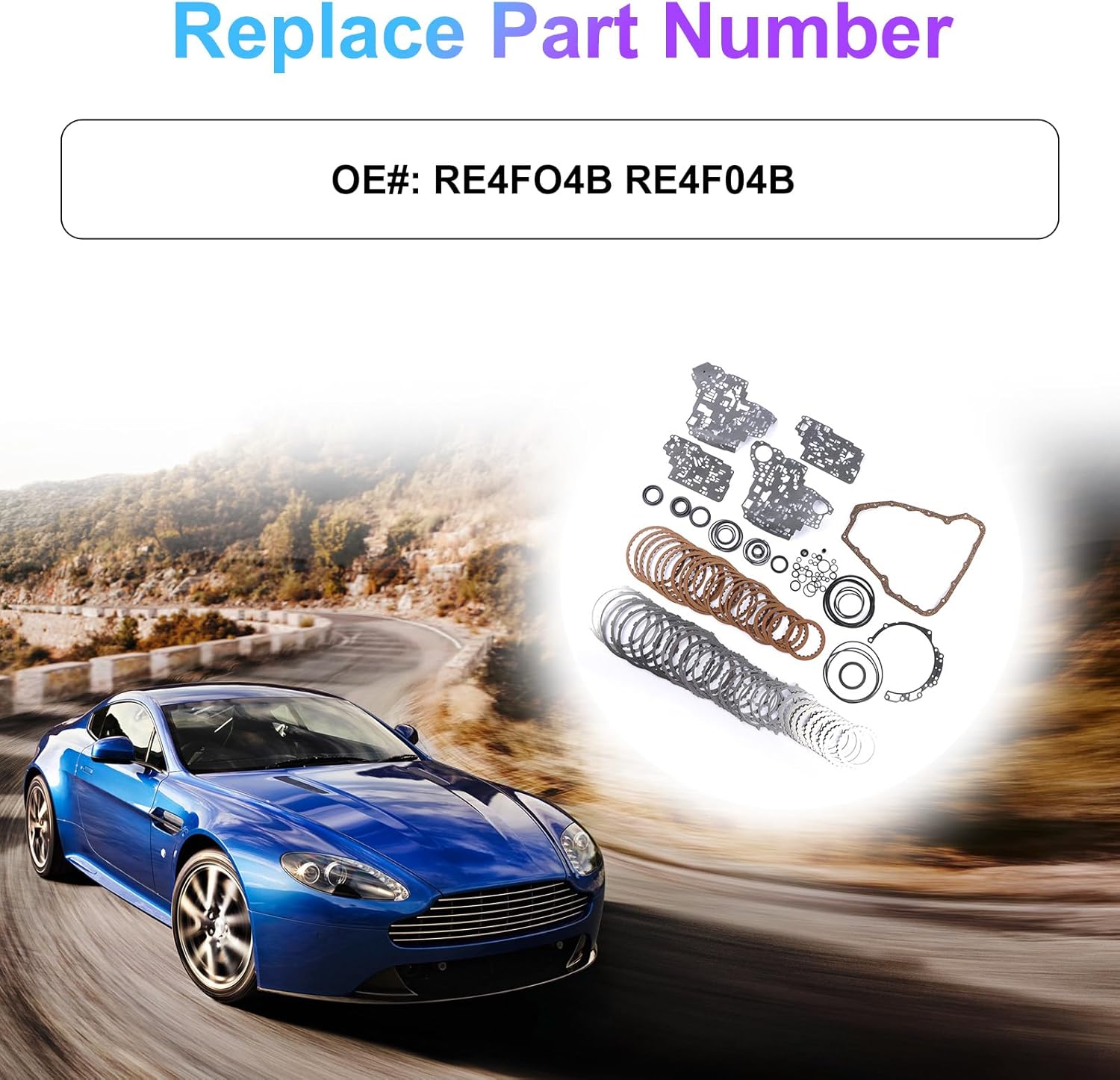 RE4F04B Transmission Master Rebuild Kit Fits for Infiniti I30 I35, Nissan Altima Maxima 3.0l 3.5L Replace OE RE4FO4B RE4F04B