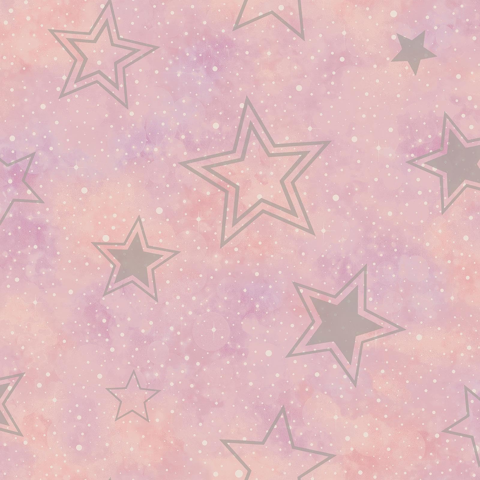Holden Décor Holden Decor Pink And Silver Stardust Wallpaper