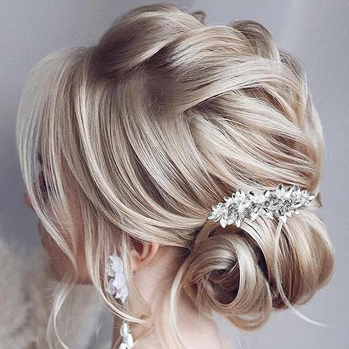 Miniatura 5 de 4 pinzas para el pelo de novia con diamantes de imitación, perlas, horquillas para el pelo de cristal, pinzas para el pelo de diamante, joyería de