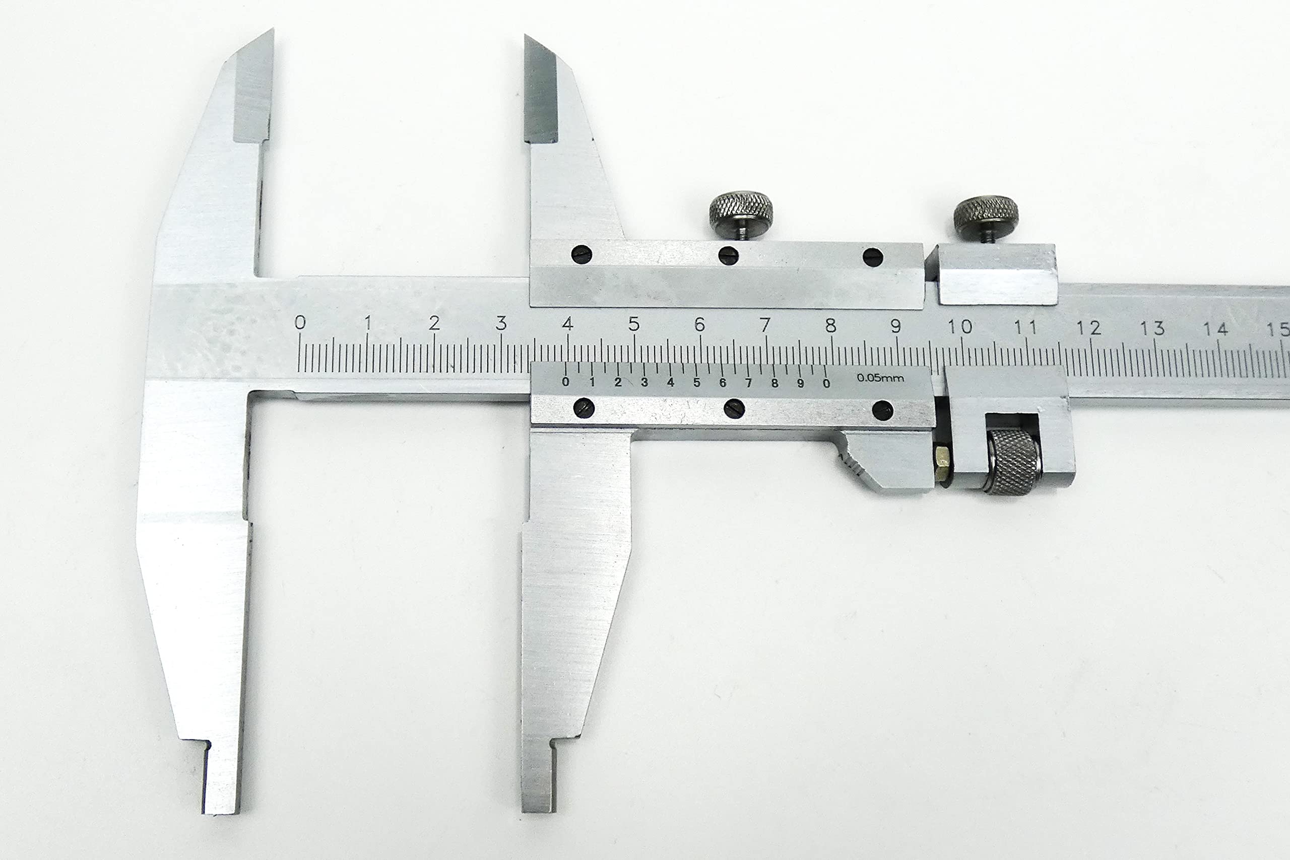 Calibre tipo II DIN 862 – Acero inoxidable – Patas largas 43/61 mm – Calibre de precisión con nonio – 200/250 / 300 mm – Caja rígida (300 mm)